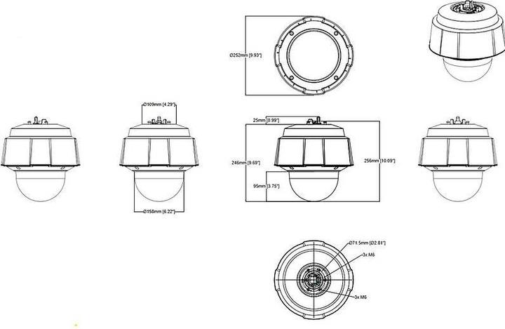 Actual product image Axis Network camera Q6075-E (1920 x 1080 Pixels)