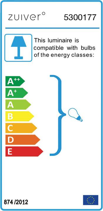 Energy Label Zuiver Lamp (E27)