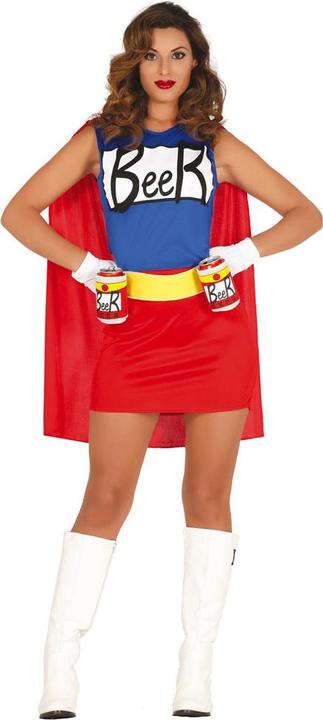 Actual product image Fiesta Beer woman superhero ladies costume (S)