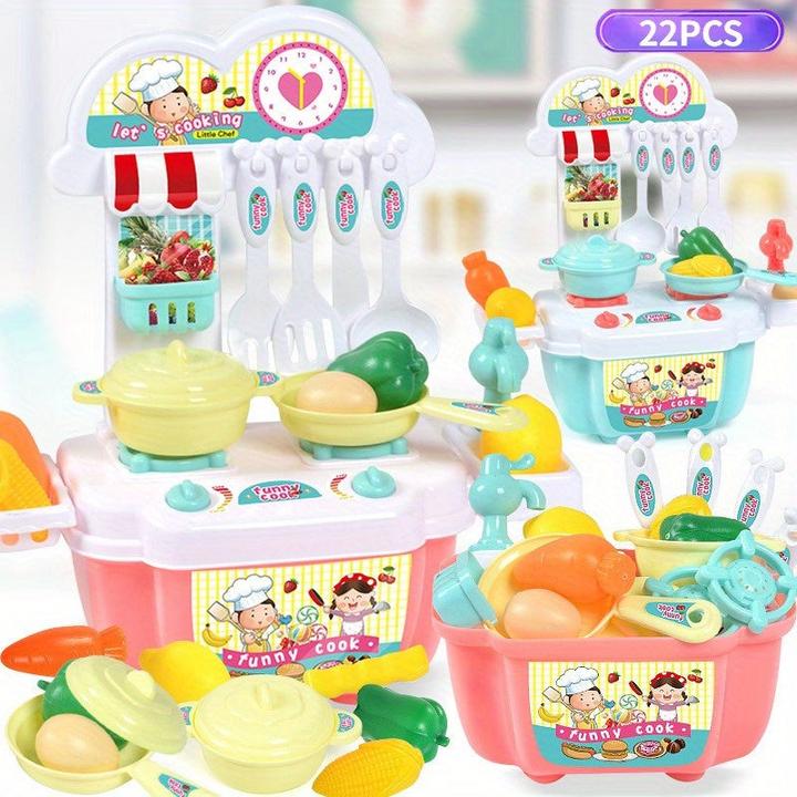 Image du produit Activity Board Maison de jeux pour enfants, jouets de simulation de cuisine, ustensiles de cuisine, mini batterie