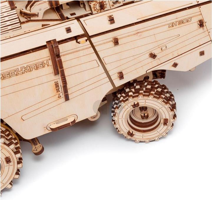 Actual product image Eco Wood Art Harvesting combine harvester