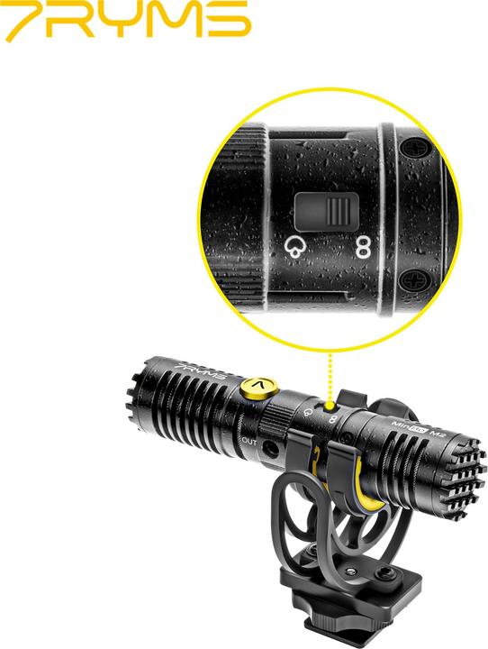 Produktbild 7Ryms Two-way Bi-directional Mini Shotgun Microphone (For 3.5mm TRS Interface Camera)