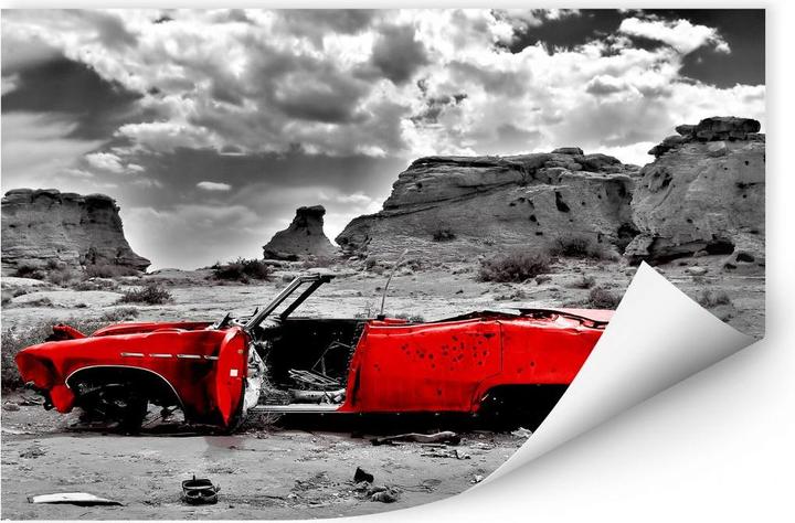 Image du produit Trenddeko Cadillac rouge (60 x 40 cm)