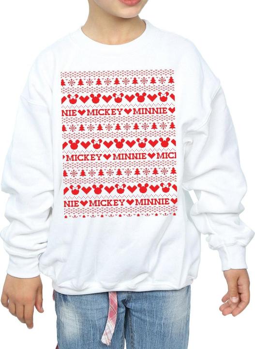 Image du produit Disney - Sweat MICKEY AND MINNIE CHRISTMAS FAIR ISLE - Fille (152, 158)