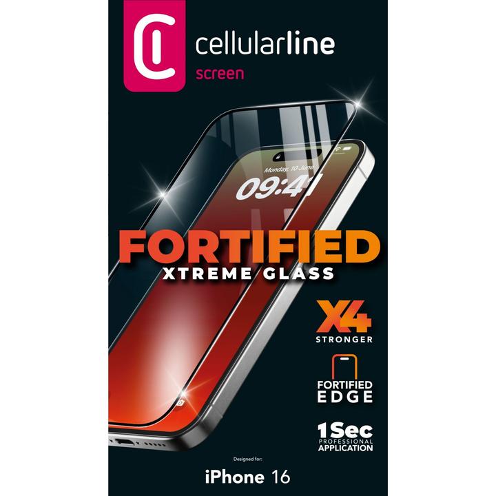 Image du produit Cellularline Verre Xtreme (1 pièce(s), Apple iPhone 16)