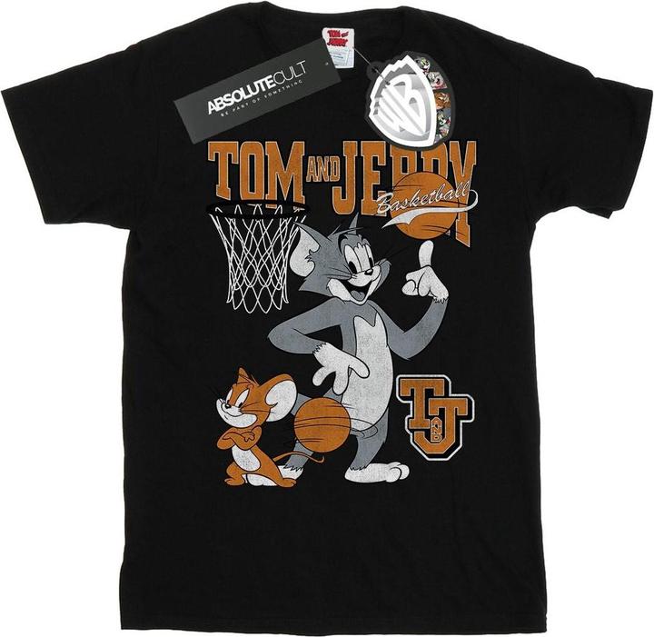 Actual product image Tom & Jerry Girls Spinning Basketball Cotton T-Shirt (128)