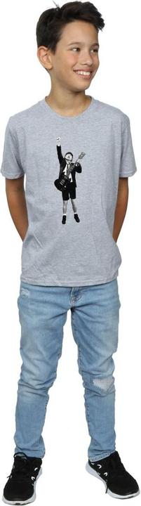 Actual product image AC/DC Boys Angus Young Cut Out T-Shirt (140, 146)