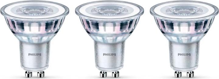 Actual product image Philips silver (GU10, 4.60 W, 355 lm, 3 x, F)