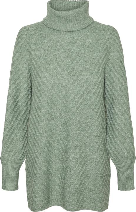 Vero Moda VMANJASTINNA LONG COWL PULLOVER GA EXC Strickpullover