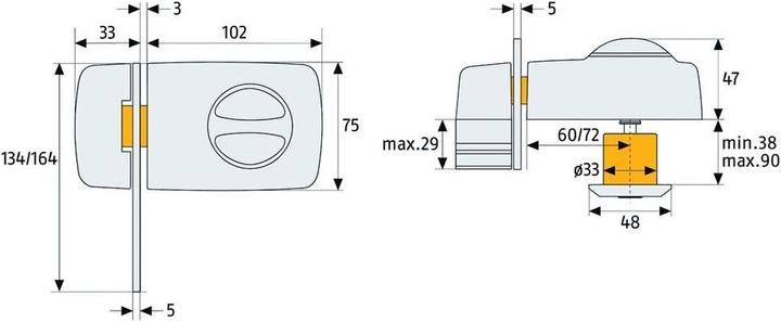 Actual product image Abus 7030 B EK