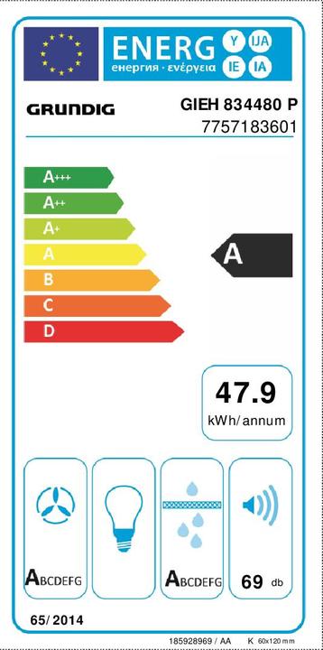 Etichetta energetica Grundig Hob
