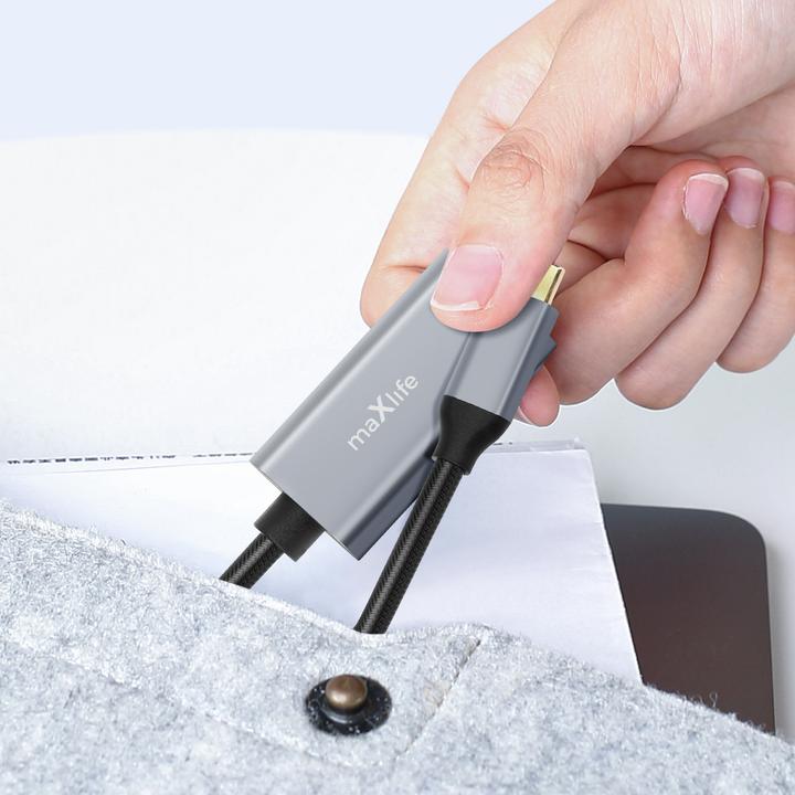 Image du produit Maxlife adaptateur MXHC-01 HDMI - USB-C 4K 60HZ noir (HDMI)