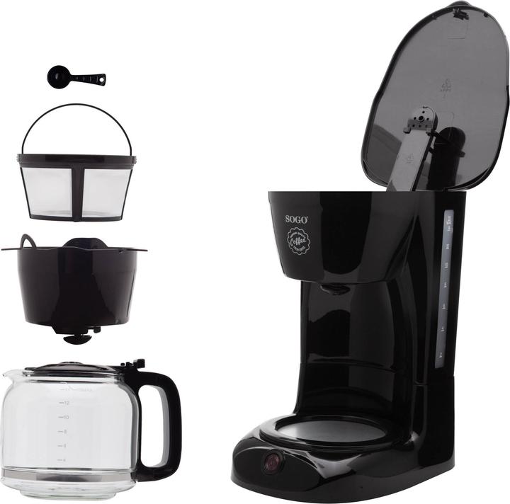 Immagine prodotto Sogo CAFFETTIERA A GOCCIA CON VASO DI VETRO, - 1,8L - 950W