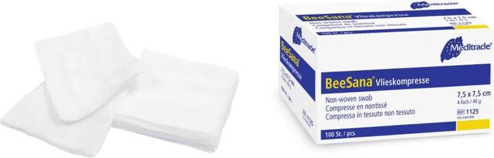 Image du produit Meditrade Vlieskompressen 10x20cm 30 g/m2 unsteril ohne RX 4-fach