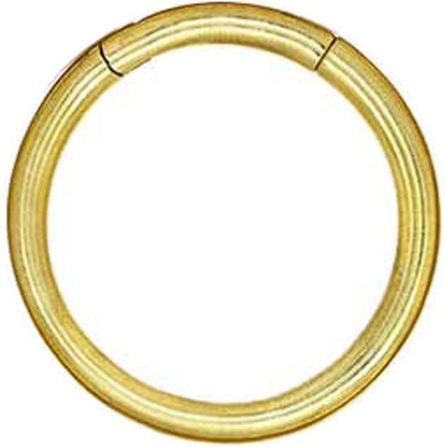Produktbild Star Piercing Ohrgewicht Segmentring klappbar vergoldet (Messing)
