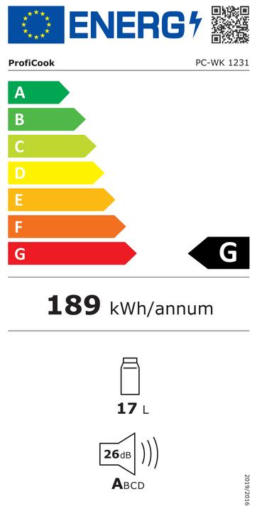Energy Label Proficook PC-WK 1231