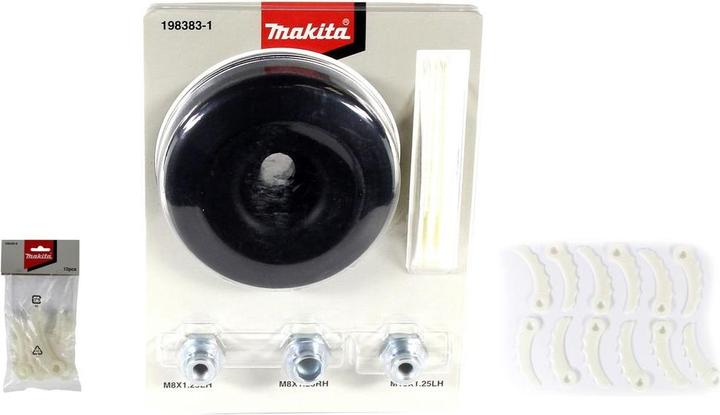 Actual product image Makita Knife head plastic set ( 198383-1 ) DUR accessories + 12 plastic knives for knife