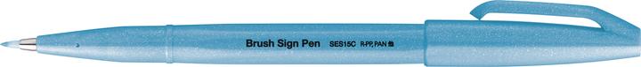 Actual product image Pentel Brush Sign Pen (Fluo light blue, 1 x)