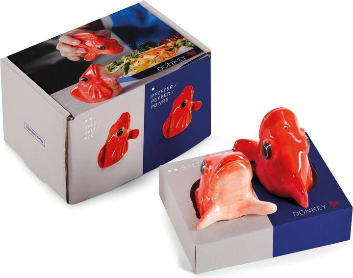 Produktbild Lund-Stougaard Salt & pepper Dispenser - Fishes for Dishes (210730) (Pfeffer, Salz)