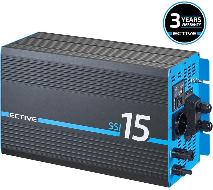 Actual product image Ective Pure sine wave inverter SSI 15 with MPPT charge controller 1500 W