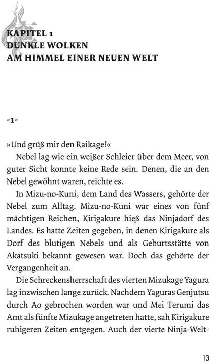 Valeurs nutritives et ingrédients Naruto Sasuke Shinden - Buch des Sonnenaufgangs (Nippon Novel) (Allemand, Takashi Yano, 2018)