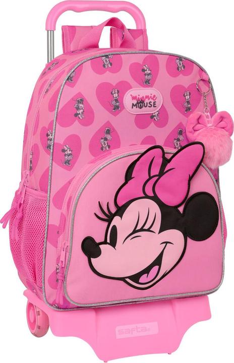 Minnie Mouse Schulrucksack mit Rädern Loving Rosa 33 x 42 x 14 cm