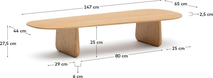 Actual product image Kave Home Pirita (146 x 64 x 28 cm)