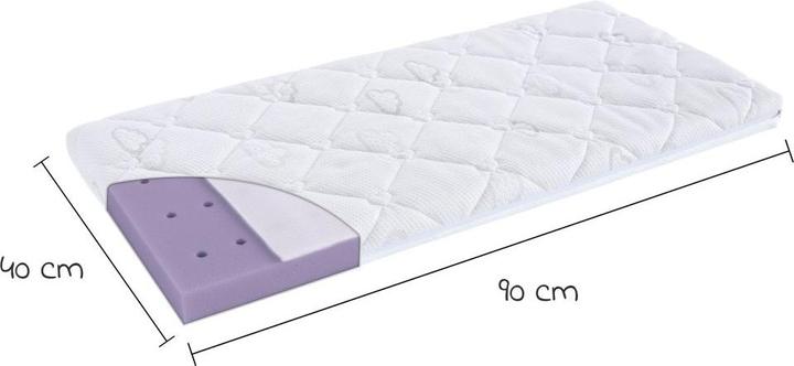 Actual product image Träumeland Cradle mattress Brise Light (40 x 90 cm)
