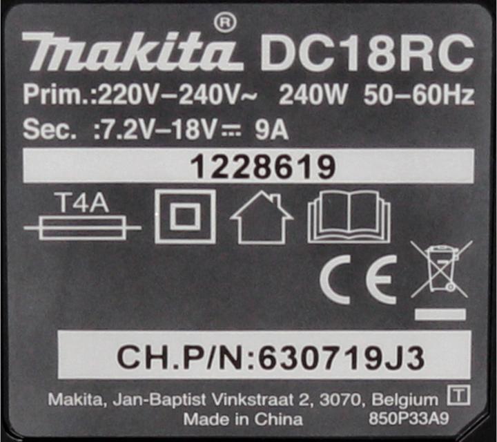 Actual product image Makita Dc18rc (14.4 V)