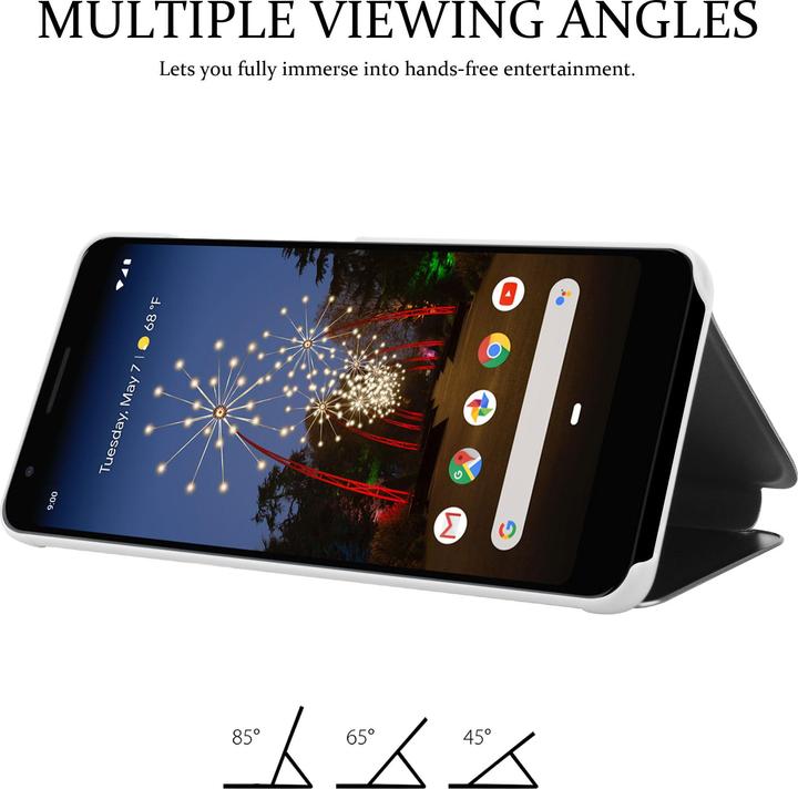 Actual product image Cadorabo Book Smart View Mirror Cover (Google Pixel 3a XL)