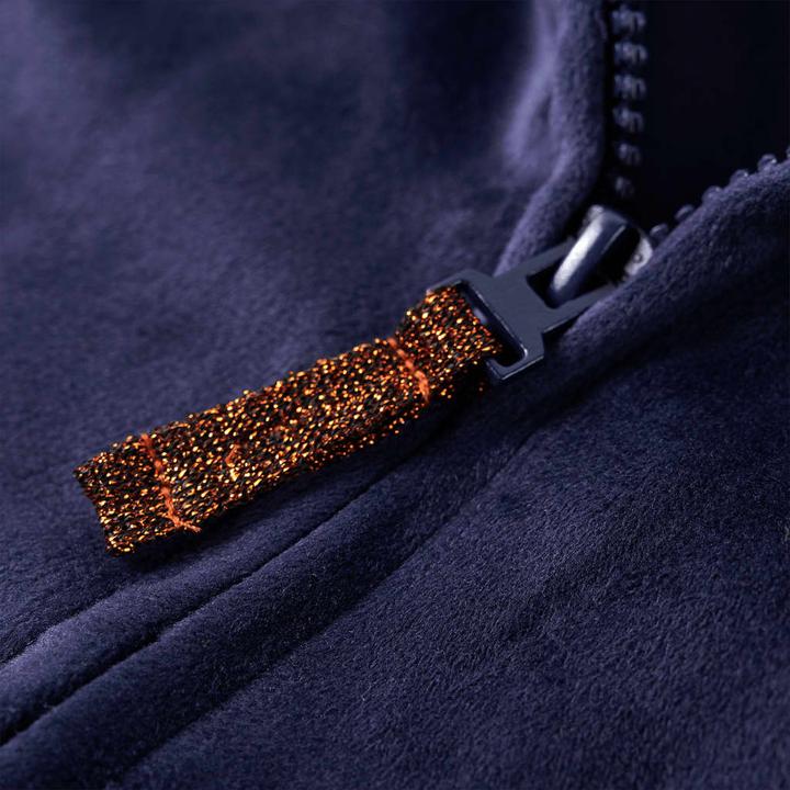 Immagine prodotto VidaXL Giacca con cappuccio da bambino blu navy 140,Materiale: 94 % poliestere (140)