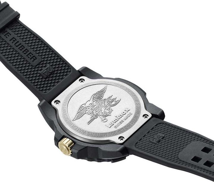Actual product image Luminox XS.3508.GOLD Navy Seal Diver (Swiss made, Diving watch, Rotating bezel left)