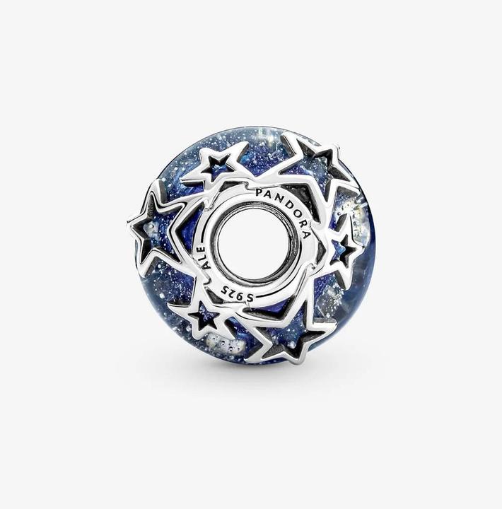 Image du produit Pandora Galaxie bleue & étoiles Murano Charms/Beads (Argent 925)
