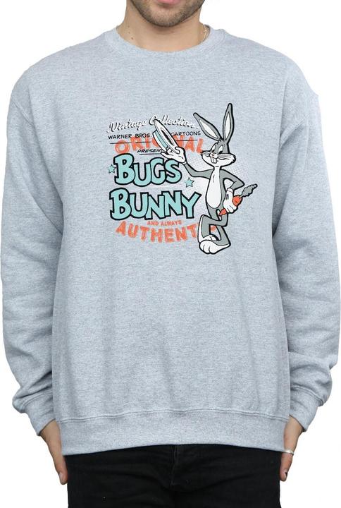 Actual product image Looney Tunes Unisex Adult Bugs Bunny Vintage Sweatshirt (S)
