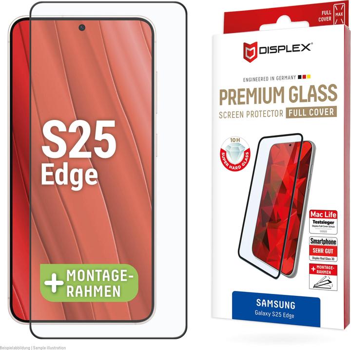 Image du produit Displex Verre premium, verre blindé Full Cover (1 pièce(s), Samsung Galaxy S25 Edge)