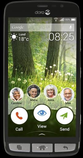 Produktbild Doro Liberto 825 (8 GB, Black, 5", Single SIM, 8 Mpx, 4G)