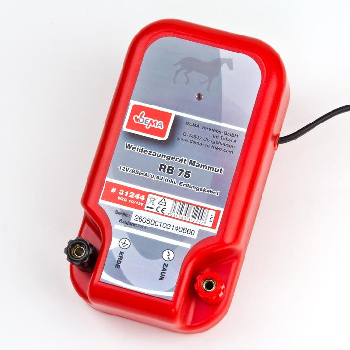 Produktbild Dema Weidezaungerät Mammut RB 75 | 12V