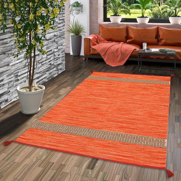 Image du produit Pergamon Tapis en coton naturel Kilim Toskana (170 x 240 cm)