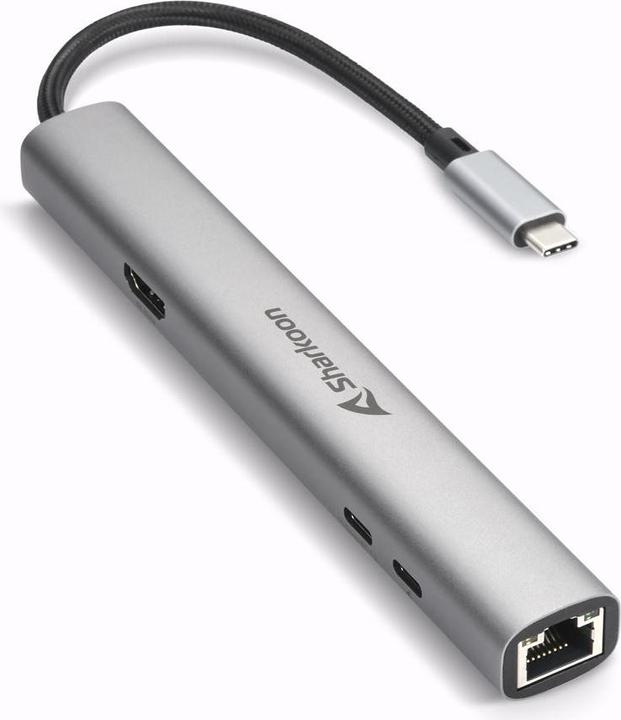 Actual product image Sharkoon OfficePal Combo Adapter (6 Ports)
