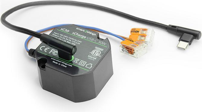 Produktbild smart things sC30 sCharge Unterputz Netzteil 30W USB-C (30 W)