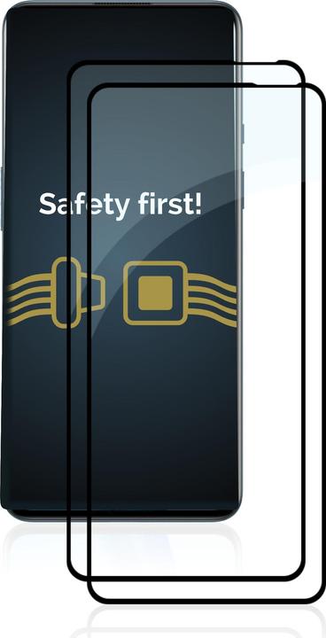 Actual product image Savvies Full-screen armoured glass screen protector (2 Piece, OnePlus 9)