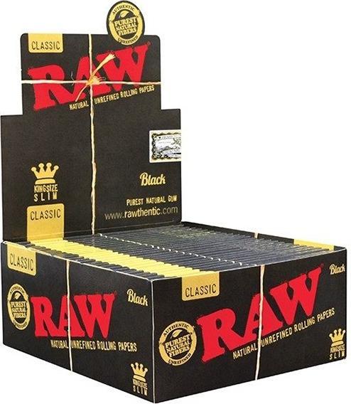Produktbild RAW Black Papers King Size Slim Extra Fine Box