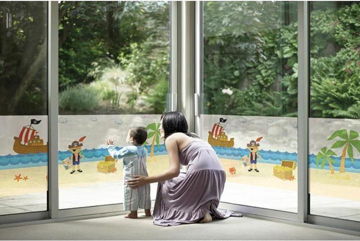Produktbild Hubatka Fensterfolie Pirats 70 x 150 cm, Bunt (70 x 150 cm)