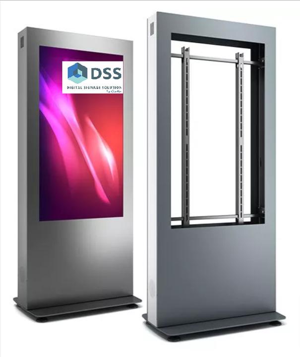 Produktbild DSS Indoor Stele Portrait, 65" Bildschirm, schwarz