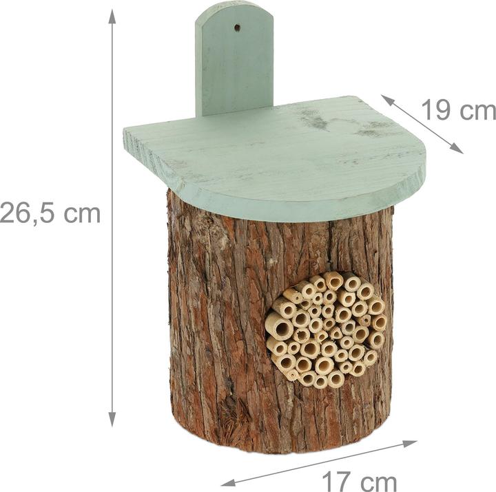 Actual product image Relaxdays Insect Hotel (Wild bees, Bee, Digger wasps)