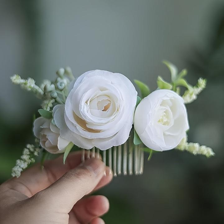 Immagine prodotto Activity Board 1 Stück Handgefertigter Blumen-Haarkamm, Hochzeits-, Party- und Alltags-Accessoire - Metall und (1 pz.)