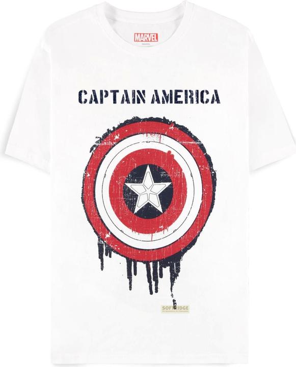 Produktbild Difuzed Captain America - Shield Men's Short Sleeved T-shirt - 2XL (XXL)