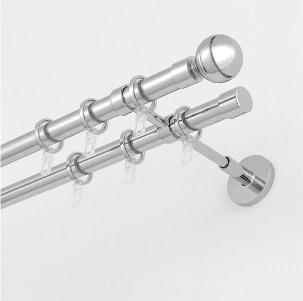 Actual product image Gardinia Curtain ring with sliding insert chrome, 10 pieces