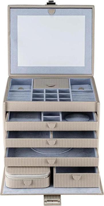 Actual product image Windrose 803955.07 - Jewellery case XL with travel case Corbello taupe