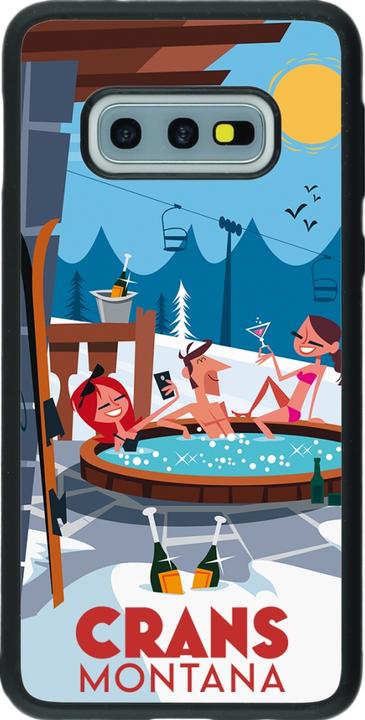 Actual product image PhoneLook Coque Silicone rigide noir Crans-Montana Mountain Jacuzzi (Samsung Galaxy S10e)